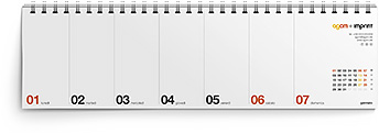 AGCM - Promo calendari - Planning da tavolo